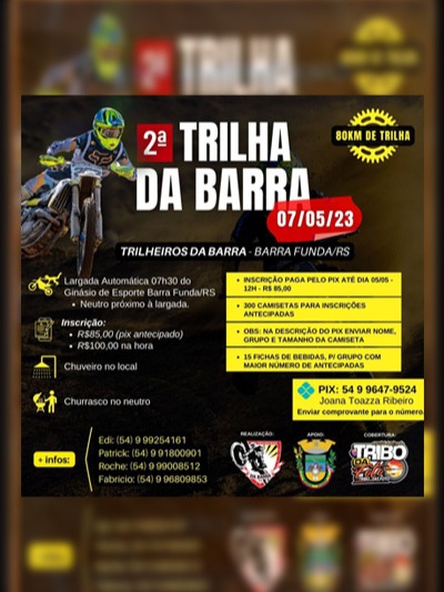 2ª TRILHA DA BARRA - BARRA FUNDA-RS