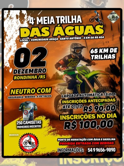 4ª MEIA TRILHA DAS ÁGUAS - RONDINHA-RS
